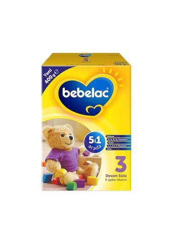 Bebelac Laktozsuz Tahılsız 3 Numara Devam Sütü 400 gr