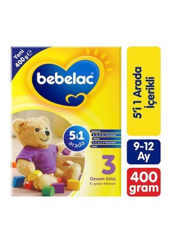Bebelac Laktozsuz Tahılsız 3 Numara Devam Sütü 400 gr