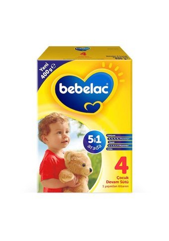 Bebelac 5'i 1 Arada Laktozsuz Tahılsız 4 Numara Devam Sütü 400 gr