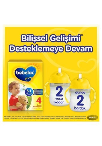 Bebelac 5'i 1 Arada Laktozsuz Tahılsız 4 Numara Devam Sütü 400 gr