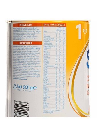 SMA Yenidoğan Tahılsız Glutensiz 1 Numara Devam Sütü 900 gr