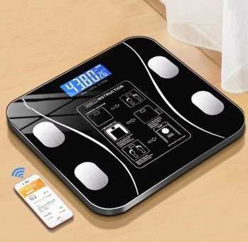 DailyTech Yağ Ölçen Vücut Analizi Yapan Bluetoothlu Kas Ölçen Cam Dijital Akıllı Tartı