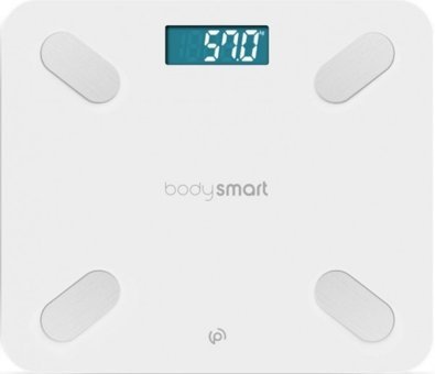 Polosmart PSC01 Yağ Ölçen Vücut Analizi Yapan Bluetoothlu Kas Ölçen Cam Dijital Akıllı Tartı Beyaz