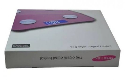 Mastek EB619 Yağ Ölçen Vücut Analizi Yapan Kas Ölçen Cam Dijital Tartı