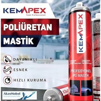 KEMAPEX PU MASTİK SİYAH 280 ML Siyah Siyah