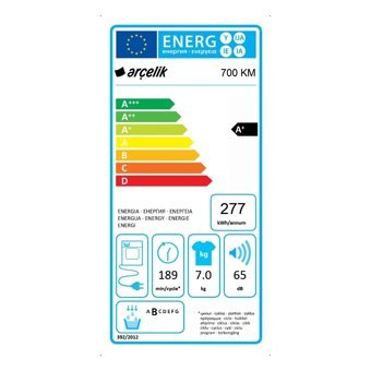 Arçelik 700 KM 7 kg A+ Enerji Sınıfı Isı Pompalı Kurutma Makinesi