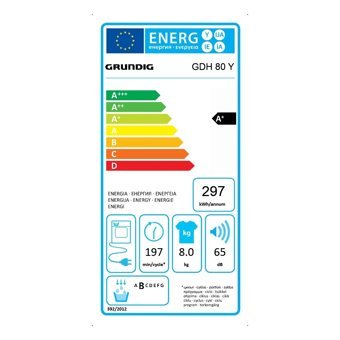 Grundig GDH 80 Y 8 kg A+ Enerji Sınıfı Isı Pompalı Kurutma Makinesi