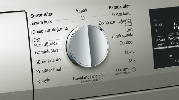 Siemens iQ500 WT45W41STR 8 kg A++ Enerji Sınıfı Isı Pompalı Kurutma Makinesi