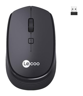 Lecoo WS202 Kablosuz 1200DPI 4 Tuşlu Optik Mouse siyah
