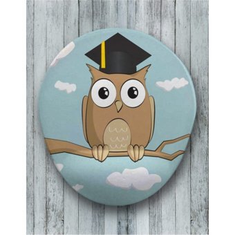 Profesör Oval Bilek Destekli Mouse Pad - Beyaz