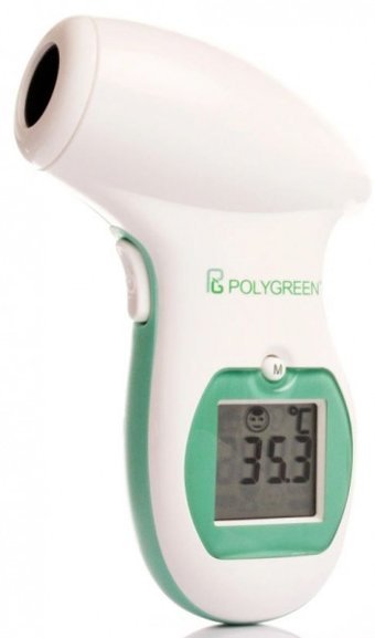 Polygreen KI 8280 Alından Temassız Dijital Tabanca Çocuk ve Yetişkin Ateş Ölçer