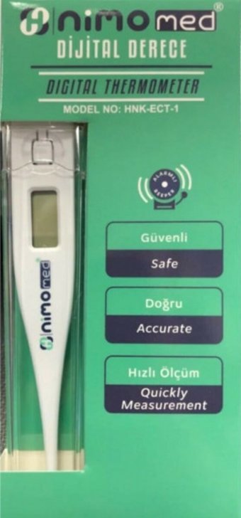 Nimomed HNK-ECT-1 Ağız, Koltuk Altı, Rektal Temassız Dijital Çubuk Yetişkin Ateş Ölçer