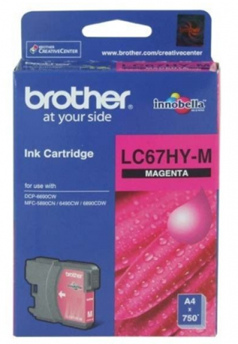 Brother LC67HY-M Orijinal Kırmızı Mürekkep Kartuş