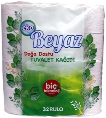 Ekoloji Market Eko Doğa Dostu 2 Katlı 32'li Rulo Tuvalet Kağıdı