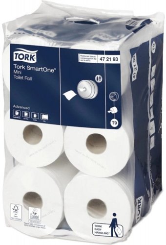 Tork SmartOne 2 Katlı İçten Çekmeli 12'li Rulo Tuvalet Kağıdı