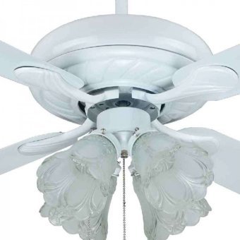 Taflan D48033 Işıklı Metal 4 Kanatlı Beyaz Tavan Vantilatörü
