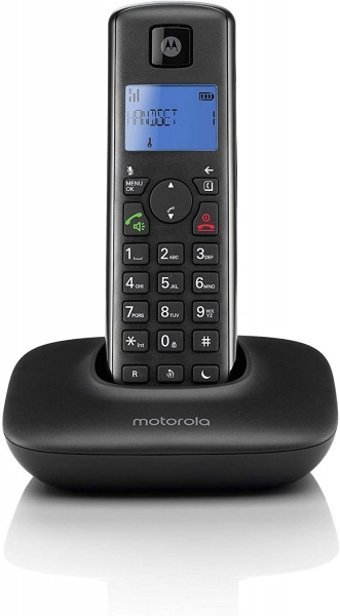Motorola T401+ 50 Kayıt 1 Ahize Telsiz Telefon Siyah