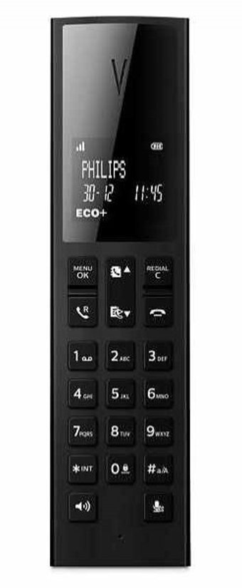 Philips Linea V M350 50 Kayıt 1 Ahize Telsiz Telefon Siyah