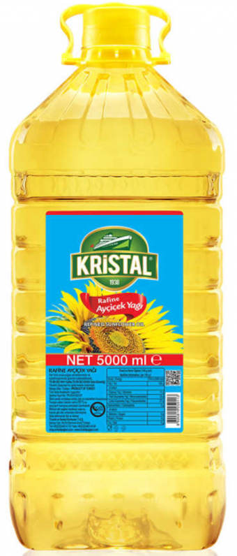 Kristal Rafine Pet Ayçiçek Yağı 5 lt