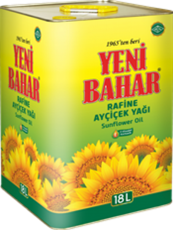 Yeni Bahar Rafine Teneke Ayçiçek Yağı 18 lt