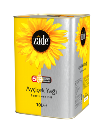 Zade Teneke Ayçiçek Yağı 10 lt