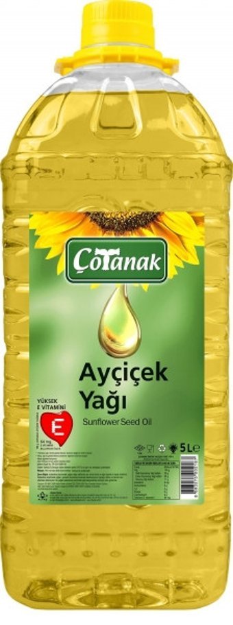 Çotanak Pet Ayçiçek Yağı 5 lt