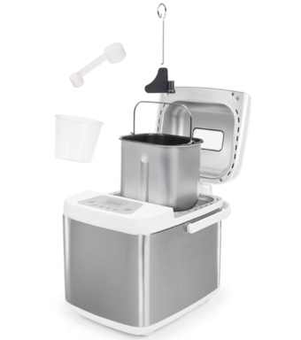 Princess 152007 Deluxe Tek Hazneli 3 Karıştırıcılı Zaman Ayarlı 500 W Inox Ekmek Yapma Makinesi