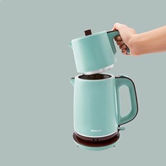 Homend Vintage Royaltea 1736H Çelik Demlikli 2000 W Çelik Gövdeli Mint Yeşili Vintage Çay Makinesi