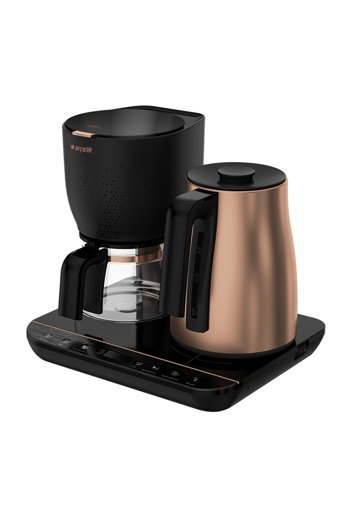 Arçelik CFM 9147 B Cam Demlikli 1800 W Çelik Gövdeli Bakır Çay Makinesi
