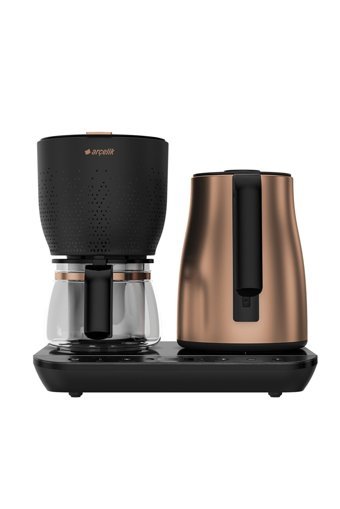 Arçelik CFM 9147 B Cam Demlikli 1800 W Çelik Gövdeli Bakır Çay Makinesi