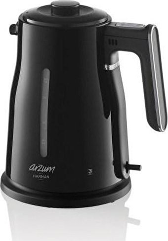 Arzum AR 3060 Se Cam Demlikli 1650 W Plastik Gövdeli Siyah Vintage Çay Makinesi