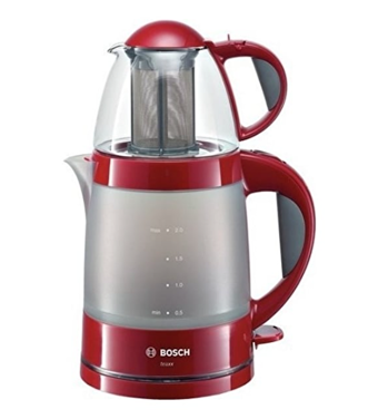 Bosch TTA2010 Cam Demlikli 1785 W Plastik Gövdeli Kırmızı Vintage Çay Makinesi