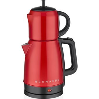 Bernardo Ruby BRND-035 Çelik Demlikli 2000 W Çelik Gövdeli Kırmızı Çay Makinesi