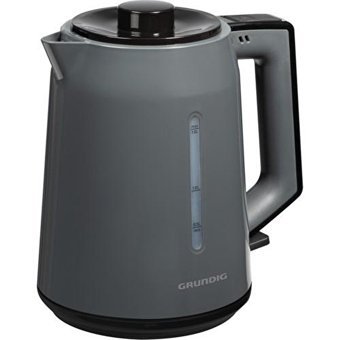 Grundig CM 1020 Cam Demlikli 1650 W Çelik Gövdeli Gri Retro Çay Makinesi
