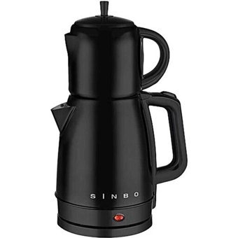 Sinbo STM-5832 Porselen Demlikli 1600 W Çelik Gövdeli Siyah Vintage Çay Makinesi