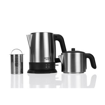 Arnica IH33150 Çelik Demlikli 1800 W Çelik Gövdeli İnox Retro Çay Makinesi