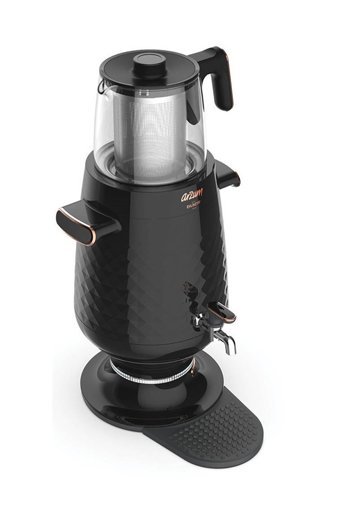 Arzum AR3083 - B Cam Demlikli 2200 W Plastik Gövdeli Siyah Çay Makinesi