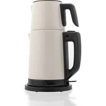 Schafer Teelike Çelik Demlikli 1800 W Çelik Gövdeli Krem Çay Makinesi