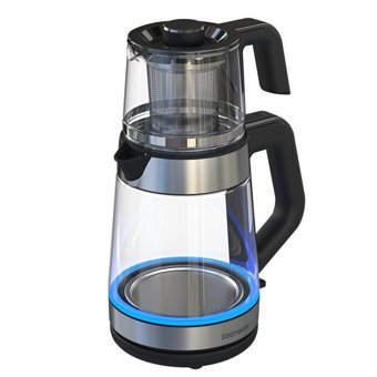 Goldmaster GM-8325 Deluxe Cam Demlikli 1900 W Işıklı Cam Gövdeli İnox Vintage Çay Makinesi