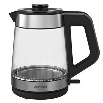 Goldmaster GM-8325 Deluxe Cam Demlikli 1900 W Işıklı Cam Gövdeli İnox Vintage Çay Makinesi