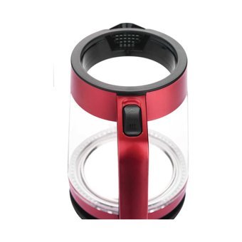 Stilevs Biçay Glass Cam Demlikli 1650 W Cam Gövdeli Kırmızı Çay Makinesi