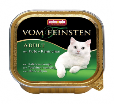 Animonda Vom Feinsten Hindili Tavşanlı Yetişkin Yaş Kedi Maması 100 gr