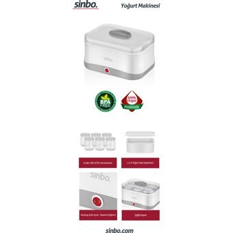 Sinbo SYM-3904 2.2 lt 6 Kavanozlu Yoğurt Makinesi