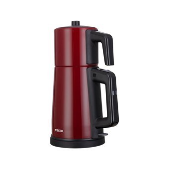 Vestel Sefa 6000 BD Çelik Demlikli 1800 W Çelik Gövdeli Bordo Çay Makinesi