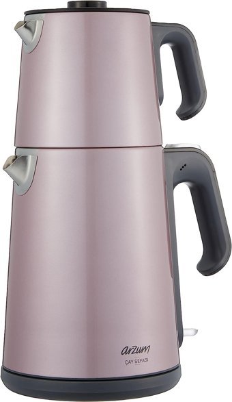 Arzum Dreamline AR 3080 Çelik Demlikli 1650 W Çelik Gövdeli Lila Vintage Çay Makinesi