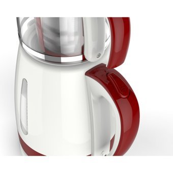 Sunny LaTeafe Cam Demlikli 1600 W Porselen Gövdeli Beyaz Vintage Çay Makinesi
