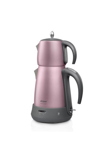 Arzum AR3078 Çelik Demlikli 1650 W Çelik Gövdeli Lila Retro Çay Makinesi