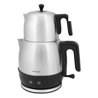 Goldmaster TrendTea IN - 6109 Çelik Demlikli 2200 W Çelik Gövdeli İnox Çay Makinesi