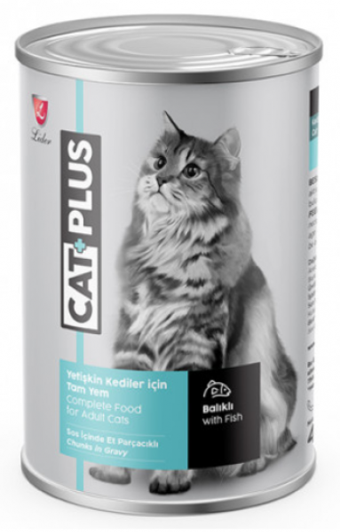 CatPlus Balıklı Yetişkin Yaş Kedi Maması 415 gr