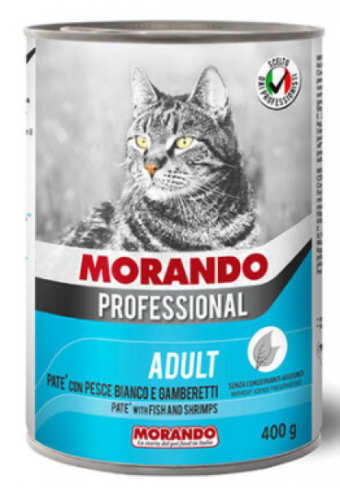 Morando Pate Balıklı Karidesli Ezme Yetişkin Yaş Kedi Maması 400 gr